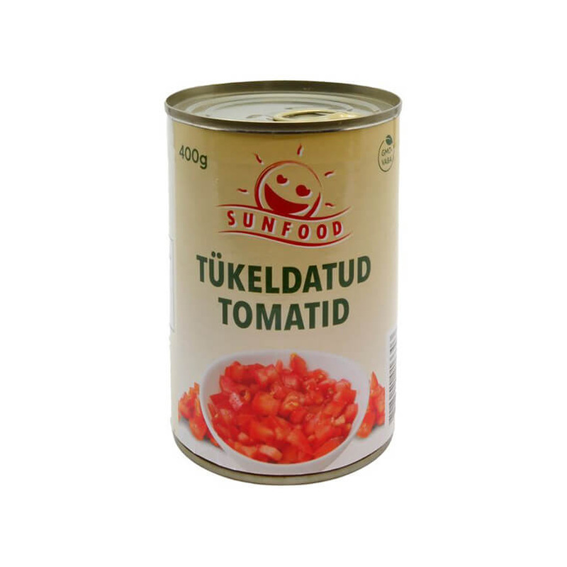 SUNFOOD tükeldatud tomatid 400g
