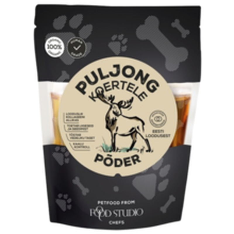 Food Studio täiendsööt koertele mahe põdrakondipuljong 350G