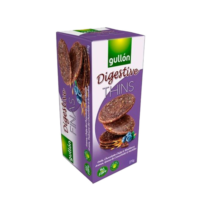 GULLON Digestive küpsised mustikate ja šokolaaditükkidega 270g