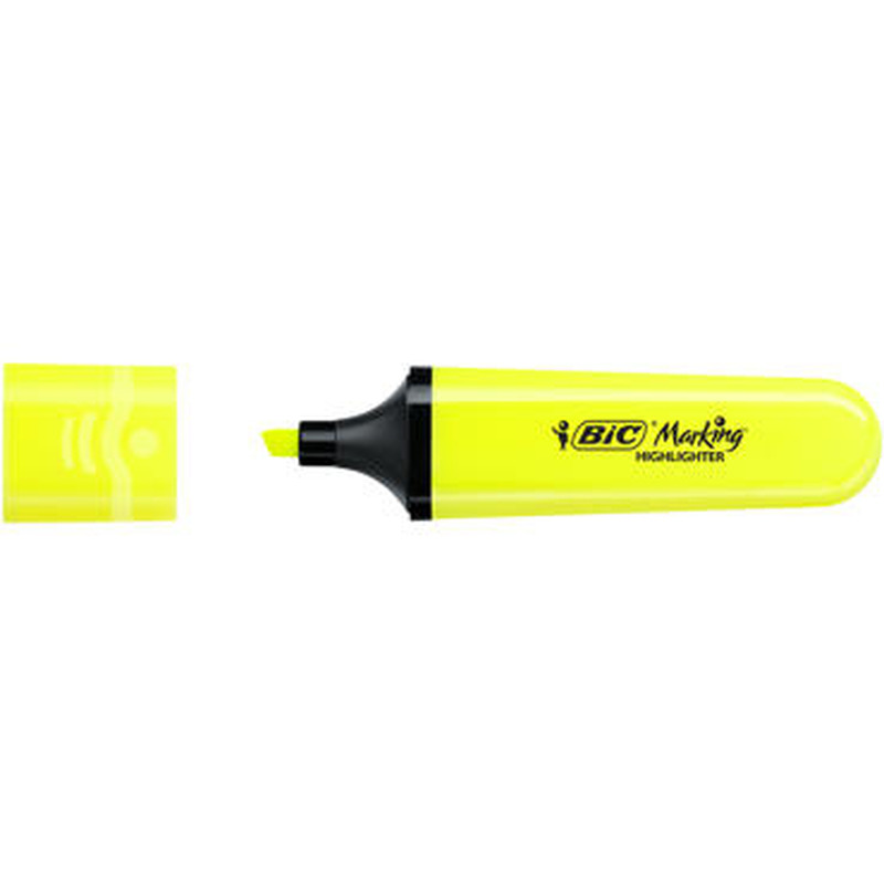 Tekstimarker BIC Kollane