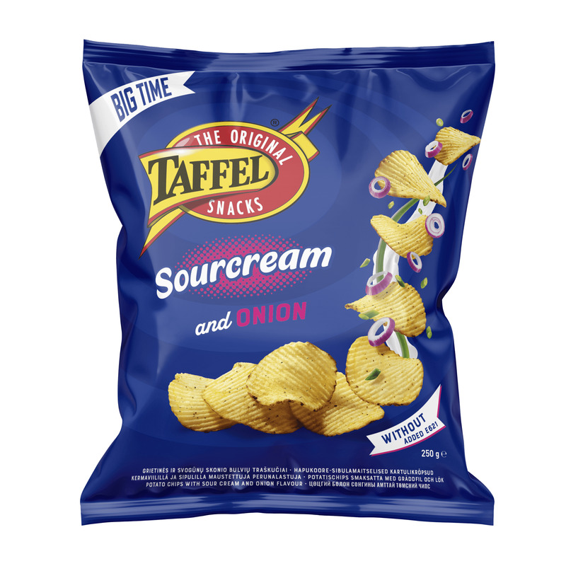 Taffel hapukoore-sibulamaitselised kartulilaastud 250g