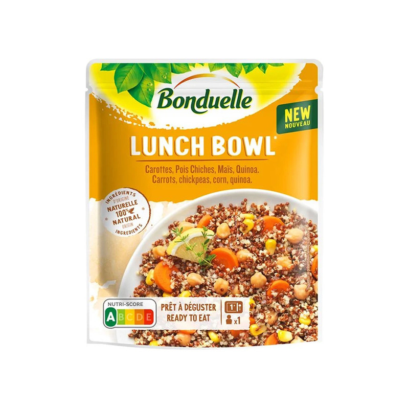 Eine kinoa ja köögiviljadega Lunch Bowl, BONDUELLE, 250g
