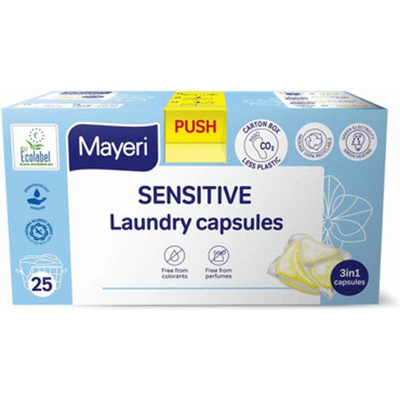 Pesukapslid MAYERI Sensitive 25tk