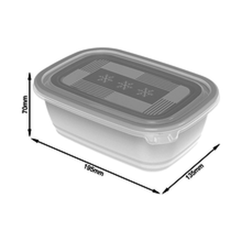 Säilituskarbid Rotho 3x1,0 l