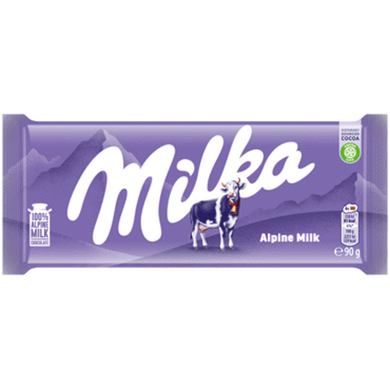 Piimašokolaad Alpine Milk MILKA 90g