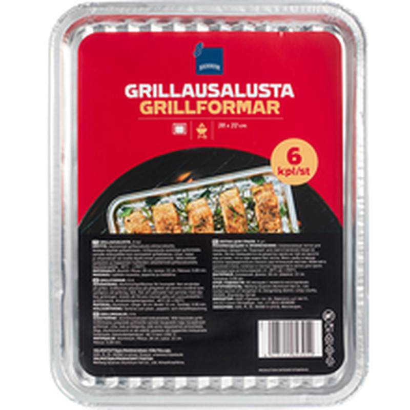 Grillalus 28x22 cm 6 tk