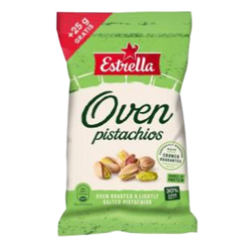 Kuivröstitud soolatud pistaatsiapähklid, ESTRELLA, 275g