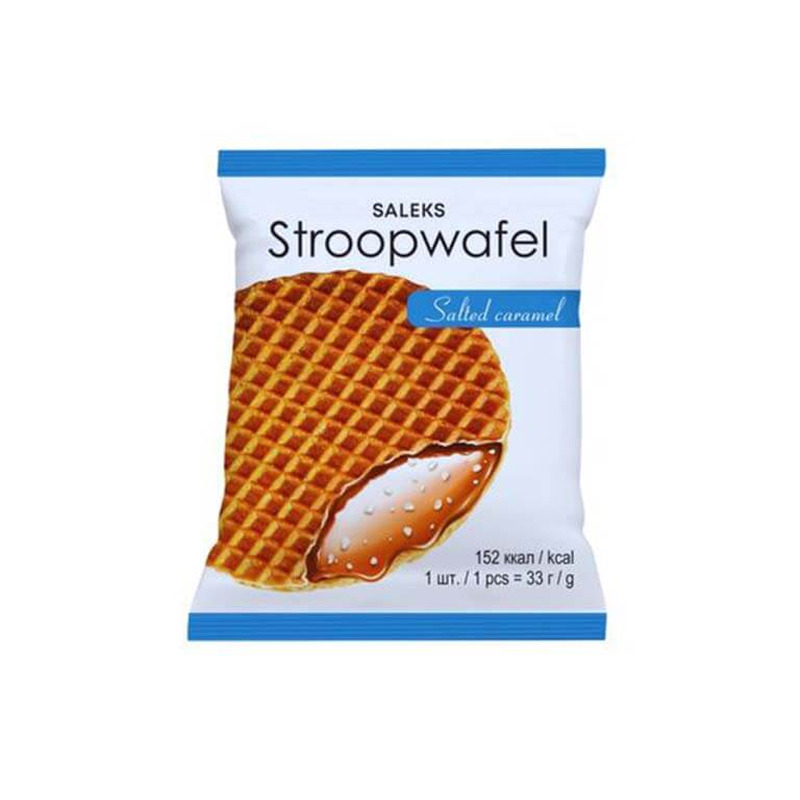 Vahvel soolakaramelli täidisega, SALEKS, 33 g