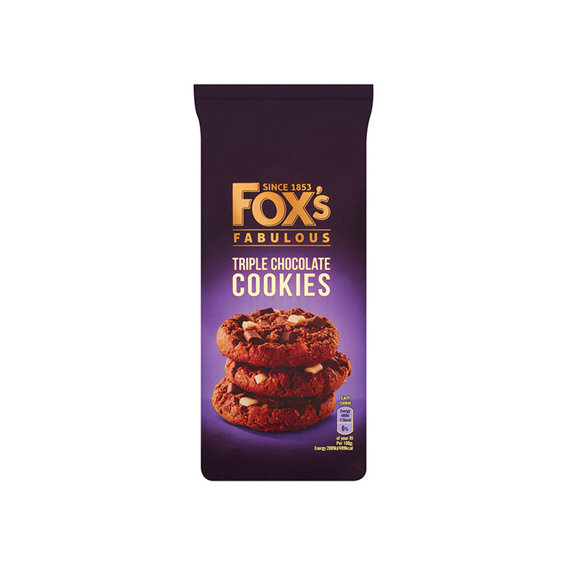 Küpsised FOX`s Triple Choc Chunk 180g