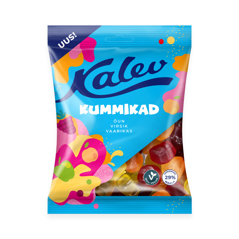 Kalev Kummikad vegan kummikommide segu 120g