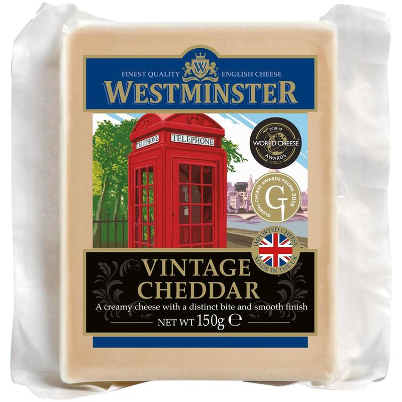 Westminster Cheddar Vintage, WESTMINSTER, 150 g