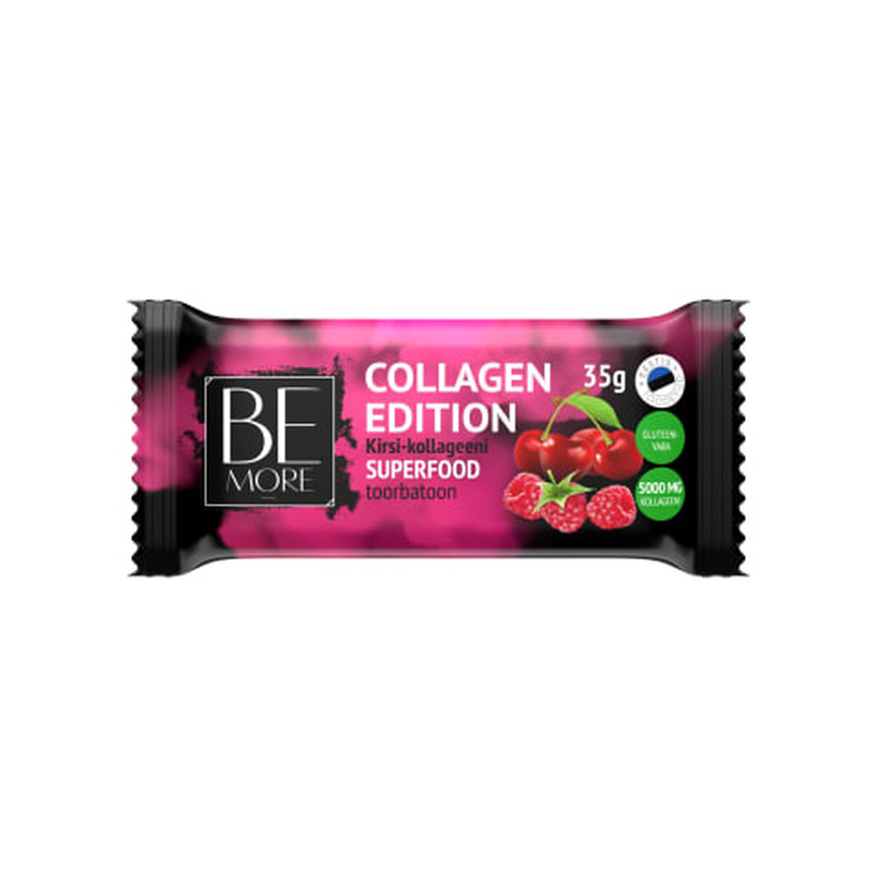 Toorbatoon kirsi-kollageeni Be More Superfood Collagen Edition 35g