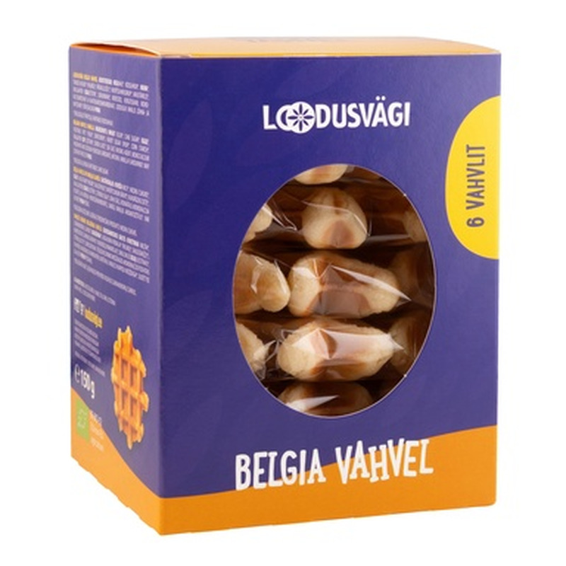 LOODUSVÄGI Öko Belgia vahvel 150g