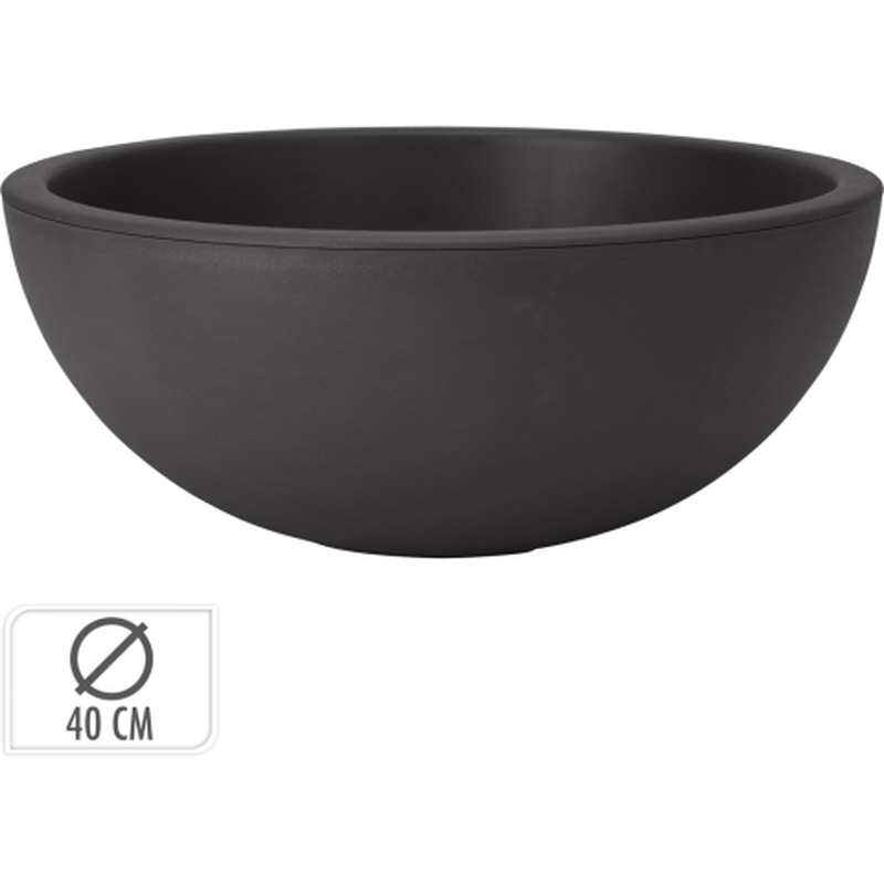 Lillepott must poolkera 40x16cm SG26