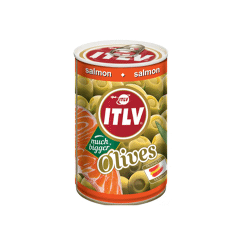 Rohelised oliivid lõhetäidis. ITLV 300g
