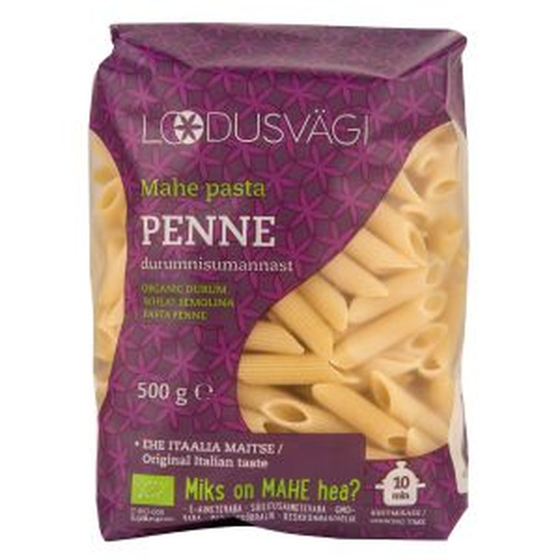 Loodusvägi durum manna penne pasta, mahe, 500 g