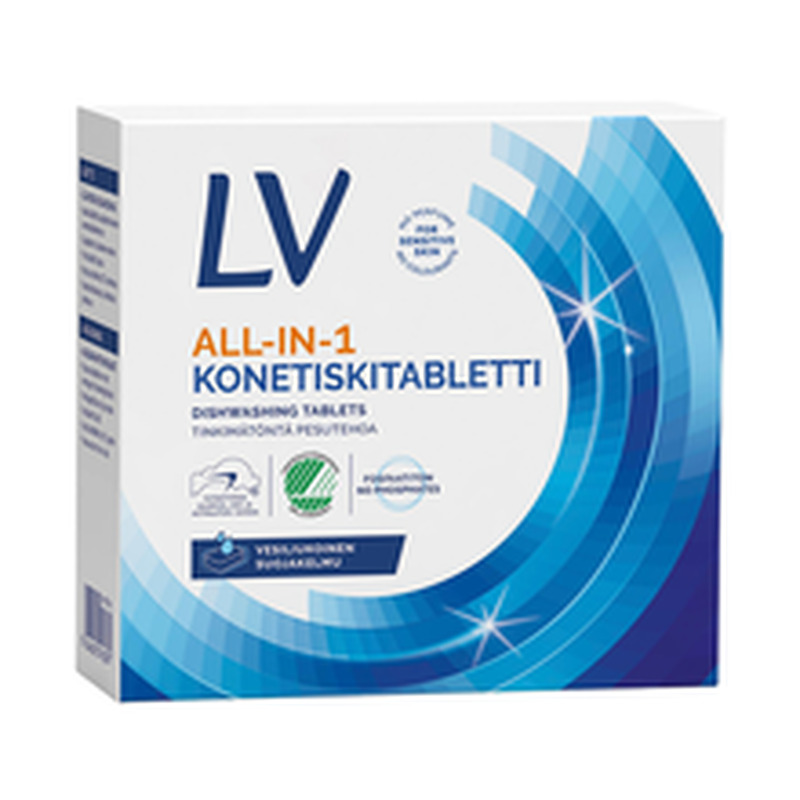 Nõudepesumasina tabletid ALL-IN-1, LV, 40 tk