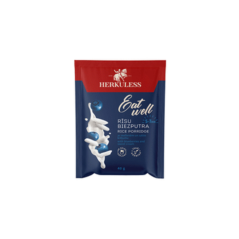 Riisipuder mustikaga HERKULESS 40g