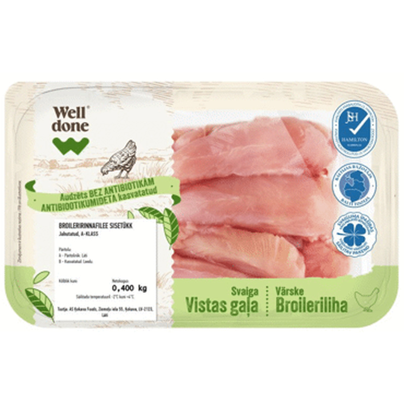 Br.sisefilee antibiootikumideta WD,400g