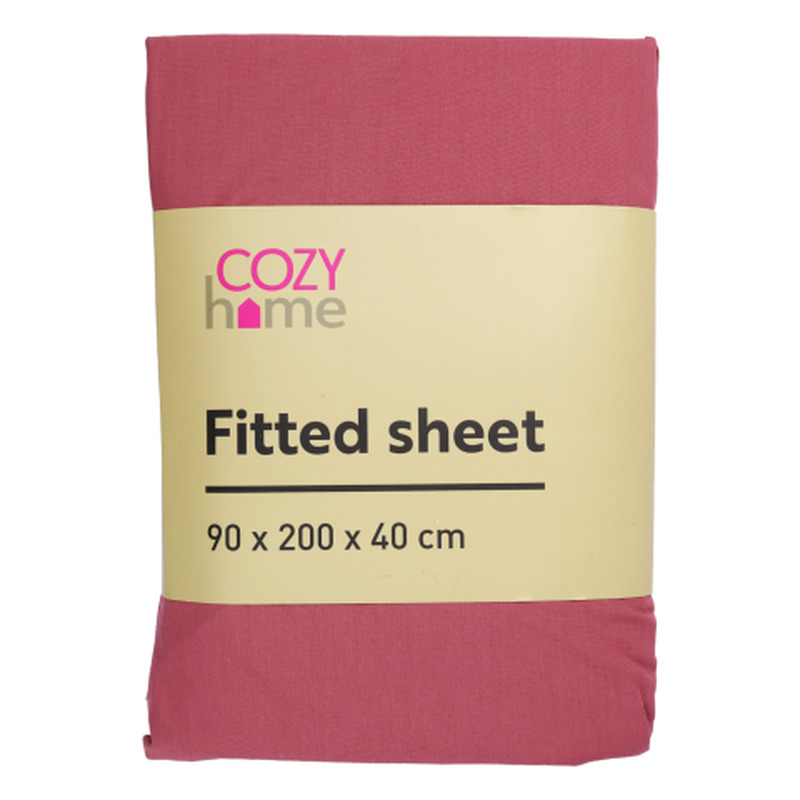 Kummiga lina Cozy Home 90x200x40cm punane SS25