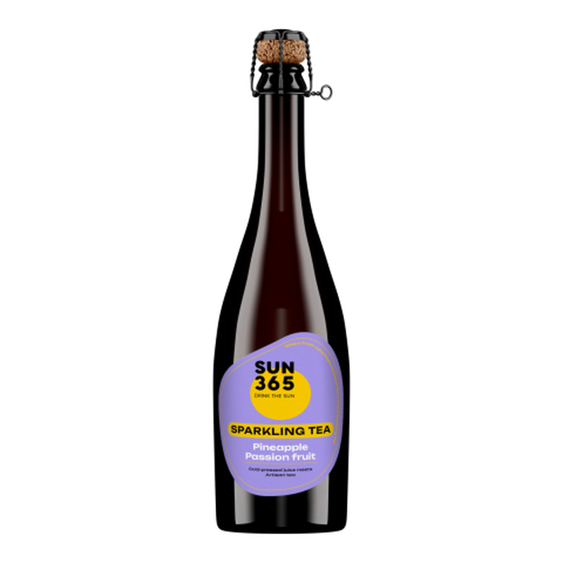 Gaseeritud karastusjook Sparkling Tea Pineapple-Passion Fruit Sun365 0,75l