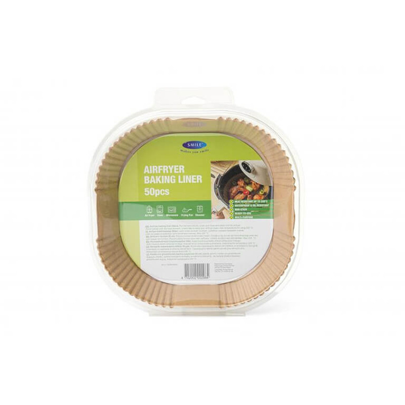 Kuumaõhufritüüri Küpsetuspaber Smile 50tk kandiline