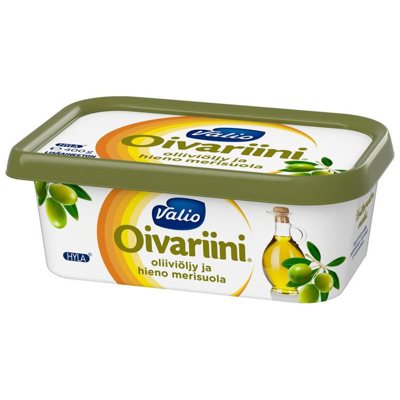 Valio Oivariini rasvasegu oliiviõli ja meresoolaga, 400 g