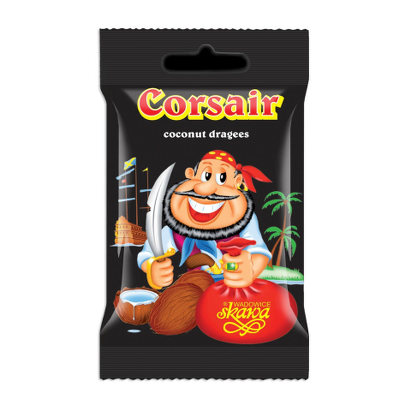 Dražeed kookosemaitseline Korsarai 70g