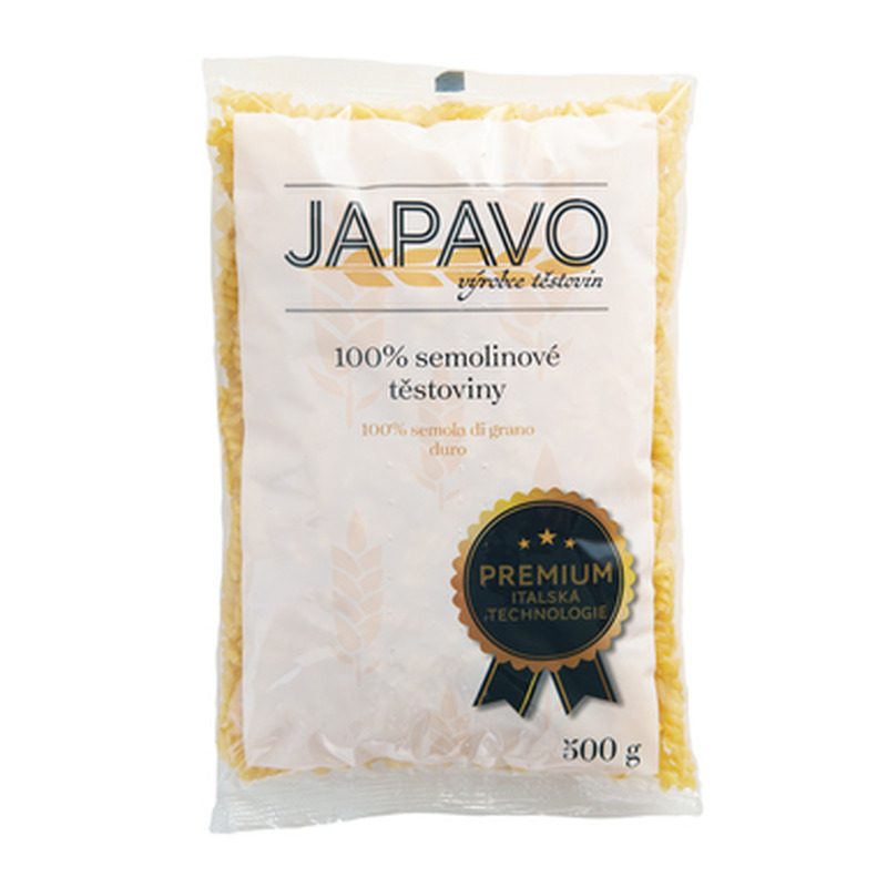 JAPAVO Fusilli 100% durum 500g