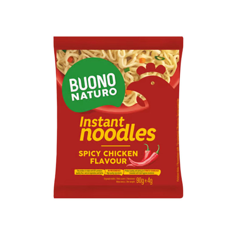 Kiirnuudlid vürtsika kana maitselised, BUONO NATURO, 90 g