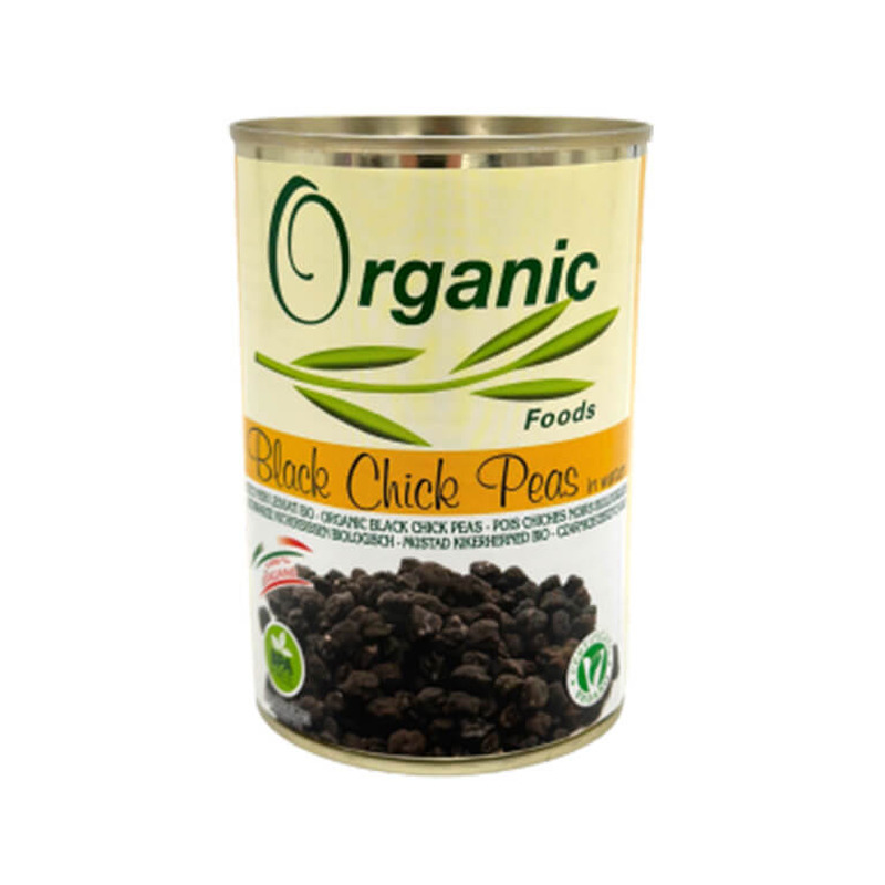 Organic Foods Mustad kikerherned vees 400g