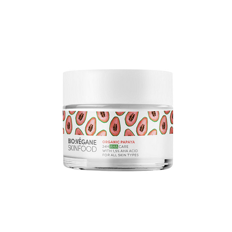 24H AHA kreem Orgaaniline Papaia, BioVegane, 50ml