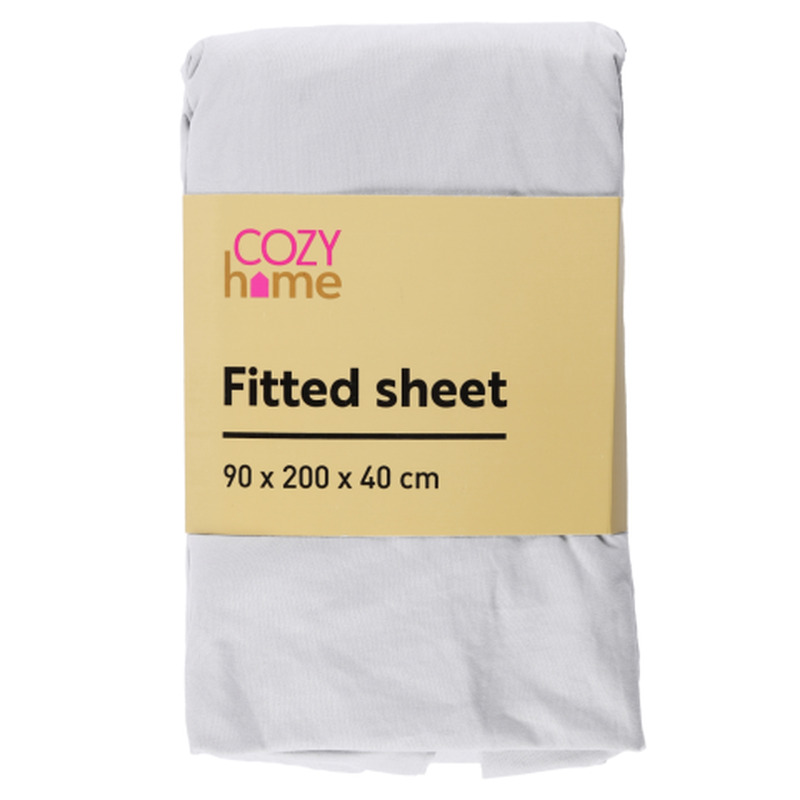 Kummiga voodilina Cozy home 90x200x40cm SS25