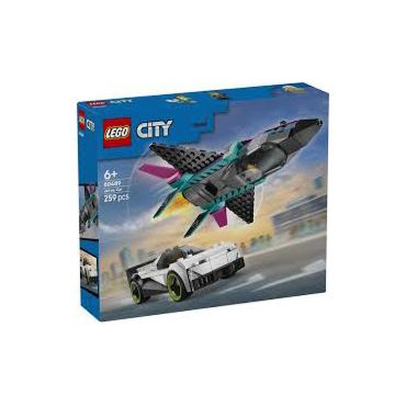 Konstruktor LEGO Hävitaja vs auto 60489