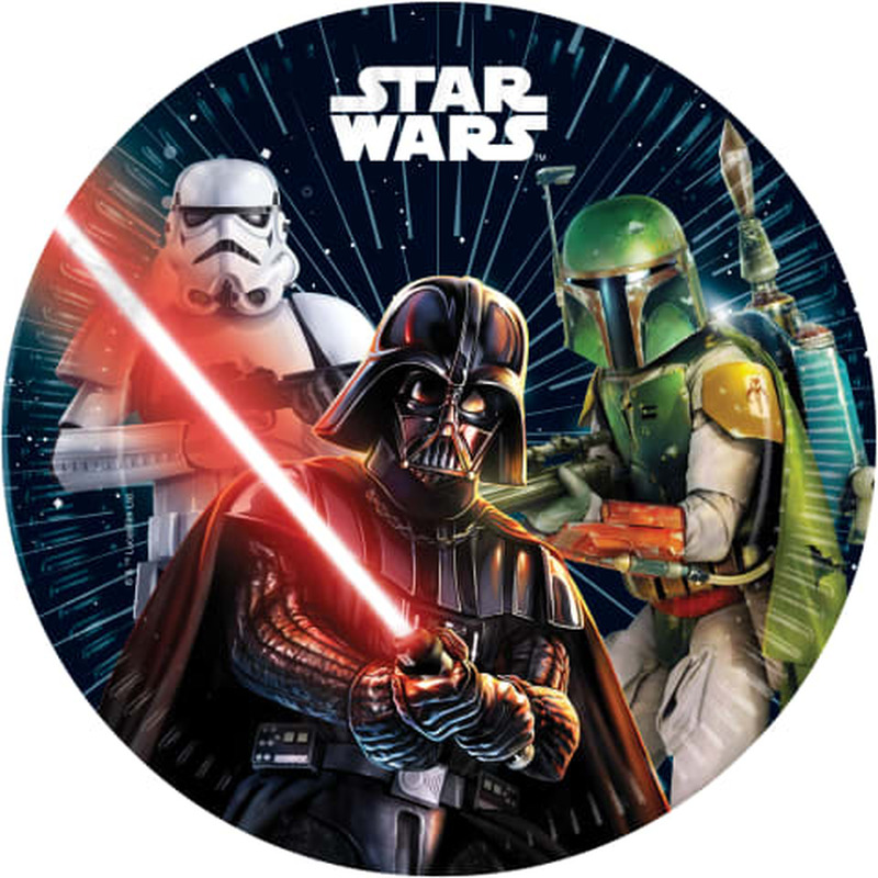 Ühekordne taldrik "Star Wars" 23cm 8tk