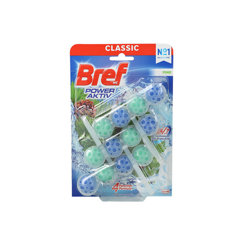 WC- värskendaja, BREF, Power Aktive Pine, 3x50g
