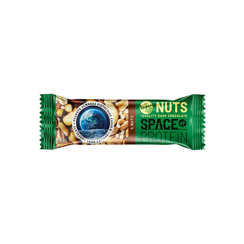 Space Protein VEGAN 4-NUTS nelja pähkli proteiinibatoon 40g