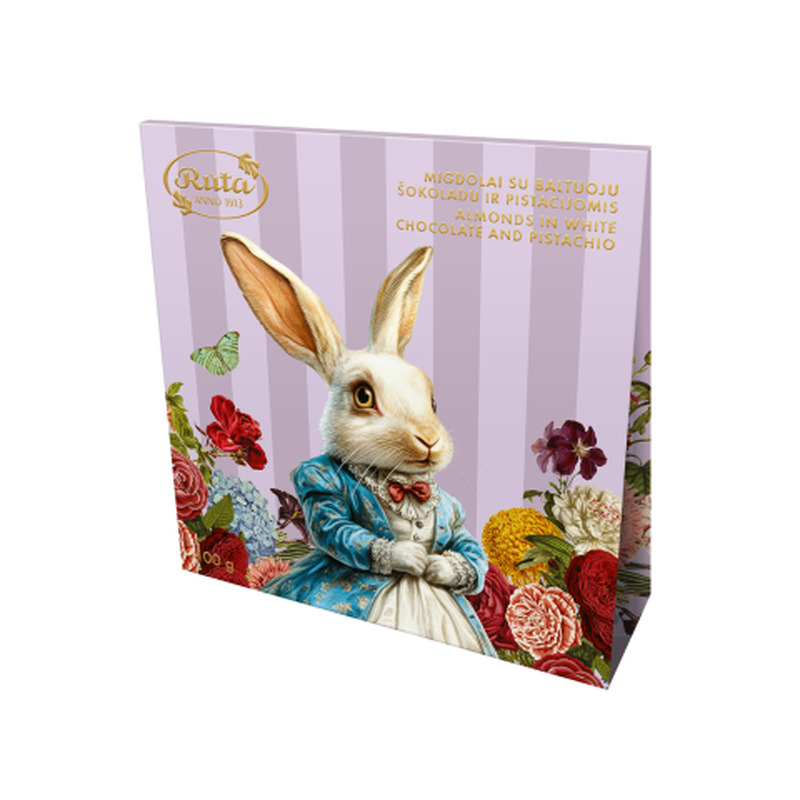 Mandlid pistaatsiapähklitega valges šokolaadis Ruta 100g