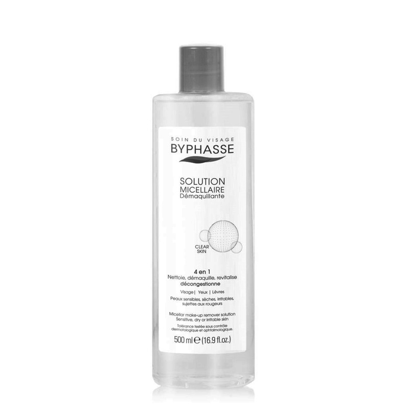 BYPHASSE 4in1 Mitsellaarvesi aktiivsöega 500ml