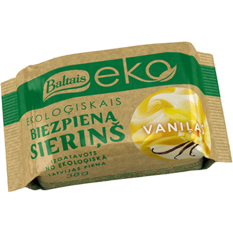 Glasuurkohuke BALTAIS Eko vanili, 38g