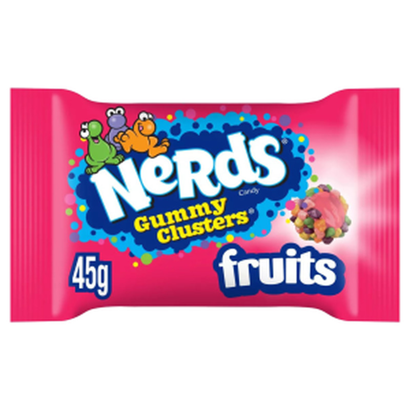 Närimiskommid Gummy Clusters Fruits, NERDS, 45 g