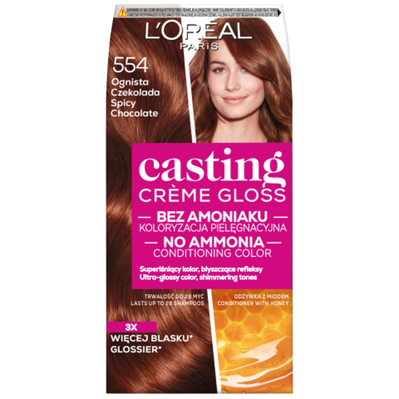Poolpüsivärv L'Oreal Paris Casting Creme Gloss hooldav & ammoniaagivaba 554 1tk