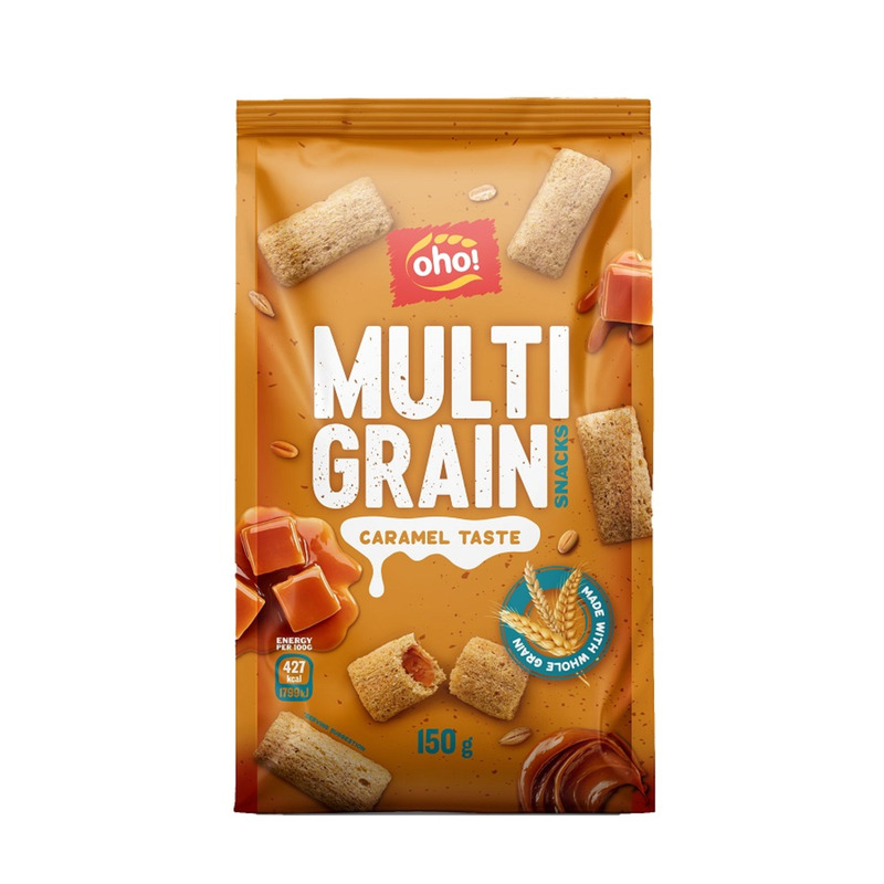 OHO Karamellimaitselise täidisega mitmeviljapadjaksed 150g