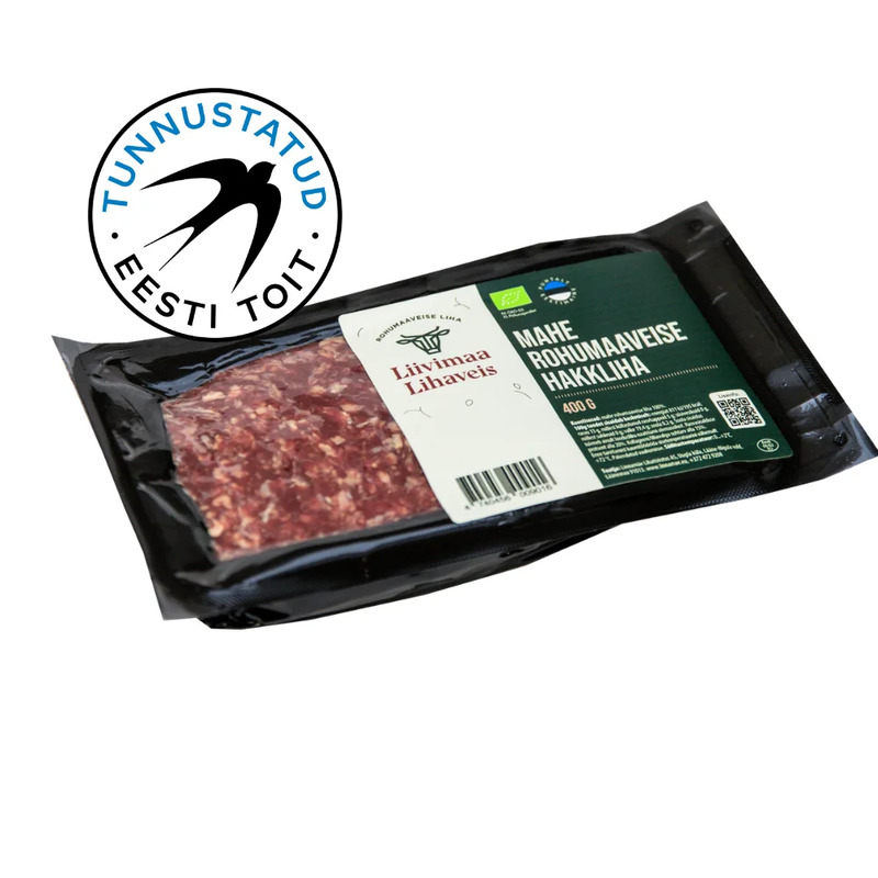 Mahe rohumaaveise hakkliha, LIIVIMAA LIHAVEIS, 400 g