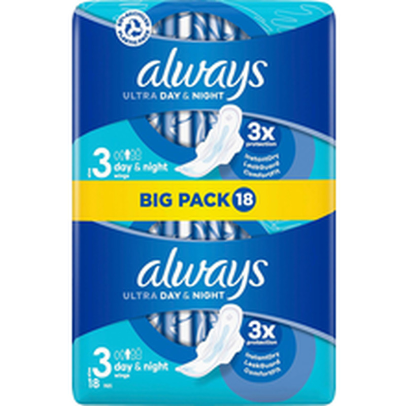 Ultra day&night hügieeniside 18tk