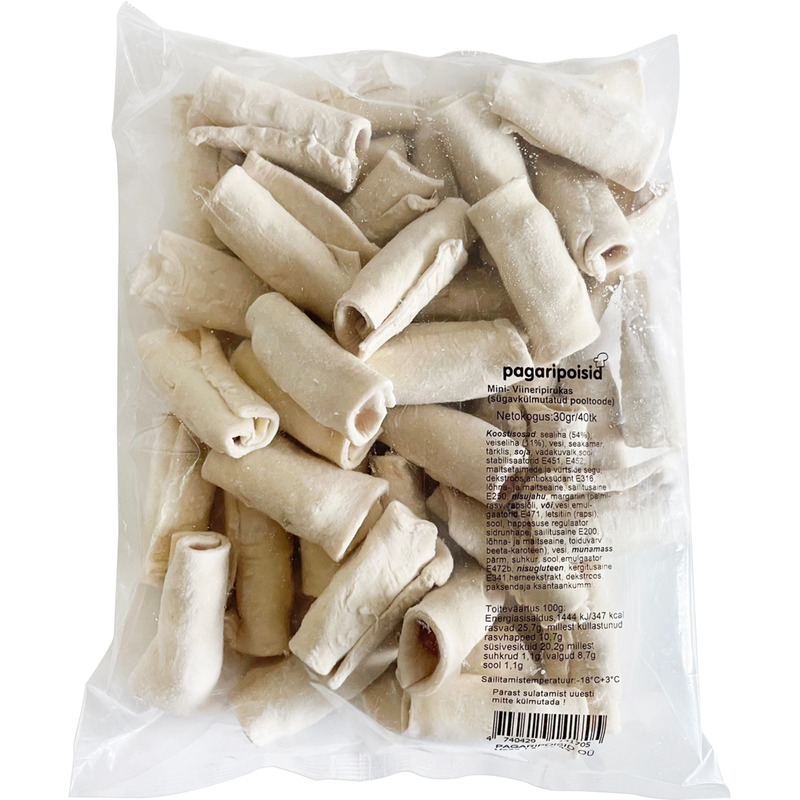 PAGARIPOISID Mini viineripirukas 40x30g (külmut.)