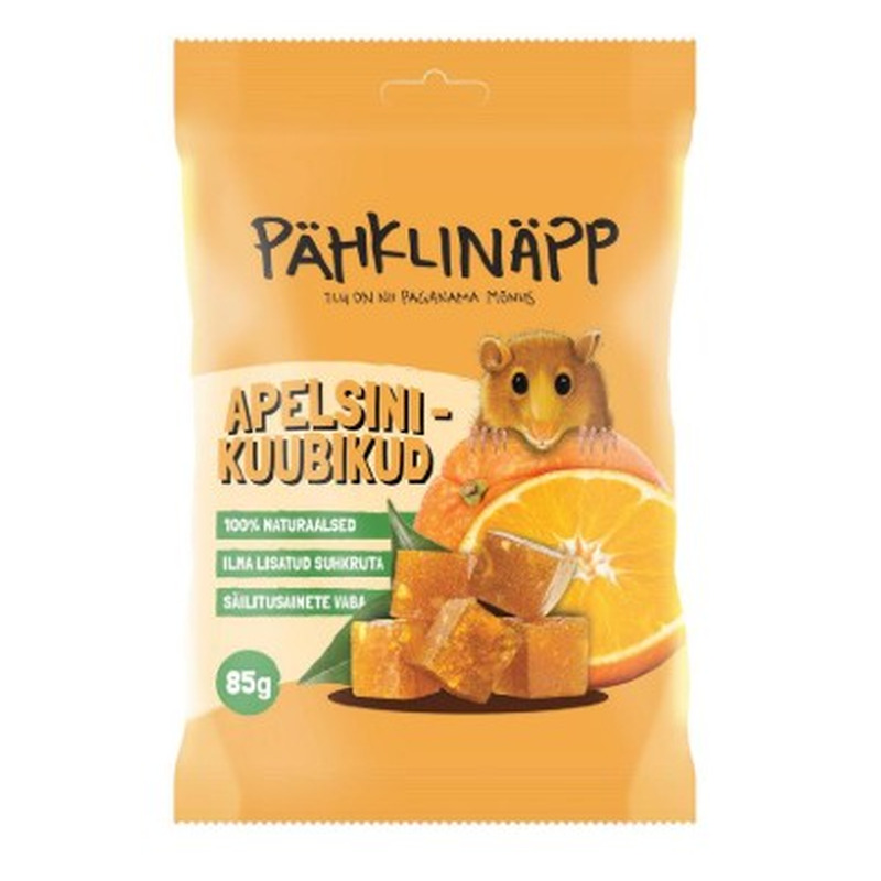 Pähklinäpp Apelsinikuubikud 85g