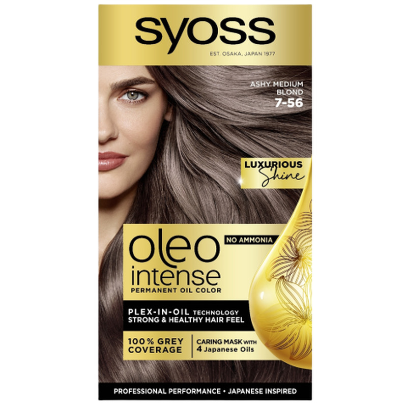 Juuksevärv Syoss Oleo Intense 7-56 Ashy Medium Blond