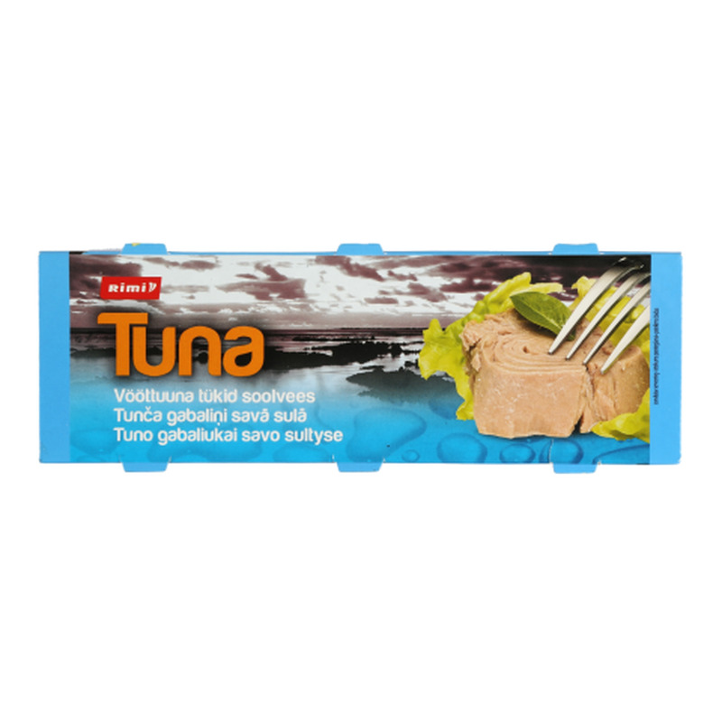 Vööttuunifilee soolvees Rimi 240g/168g