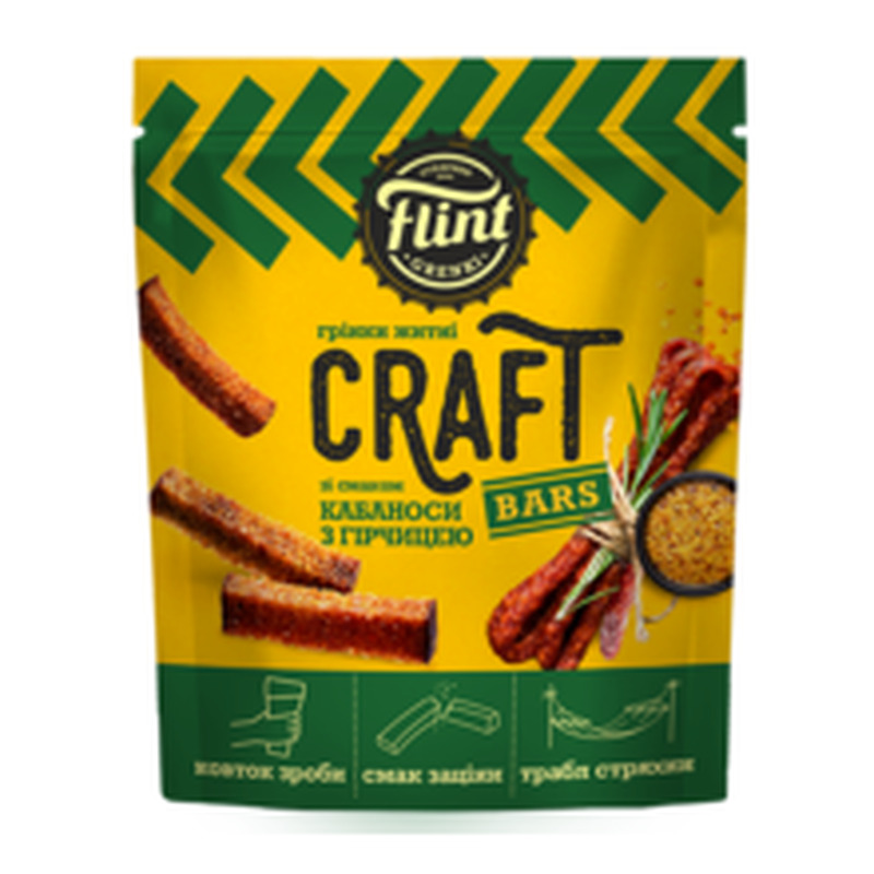 Flint craft grenki kabanoss vorstikese ja sinepimaitselised leivakesed90g